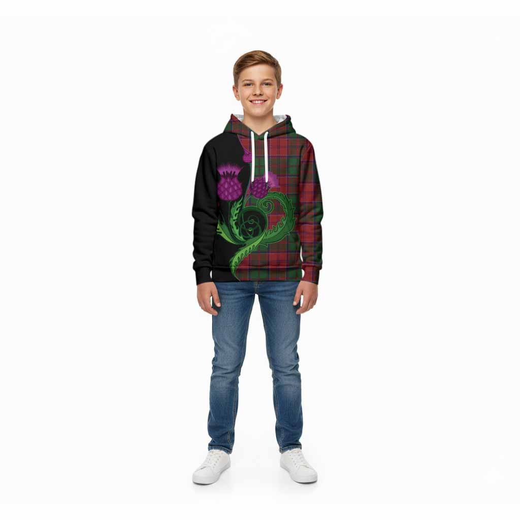 Grant Tartan Kid Hoodie Traditional Scottish Thistle