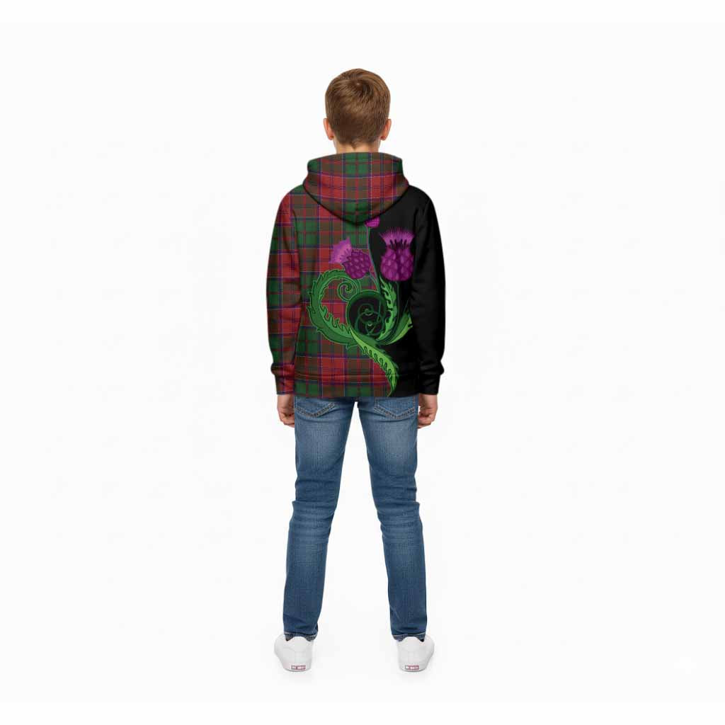 Grant Tartan Kid Hoodie Traditional Scottish Thistle