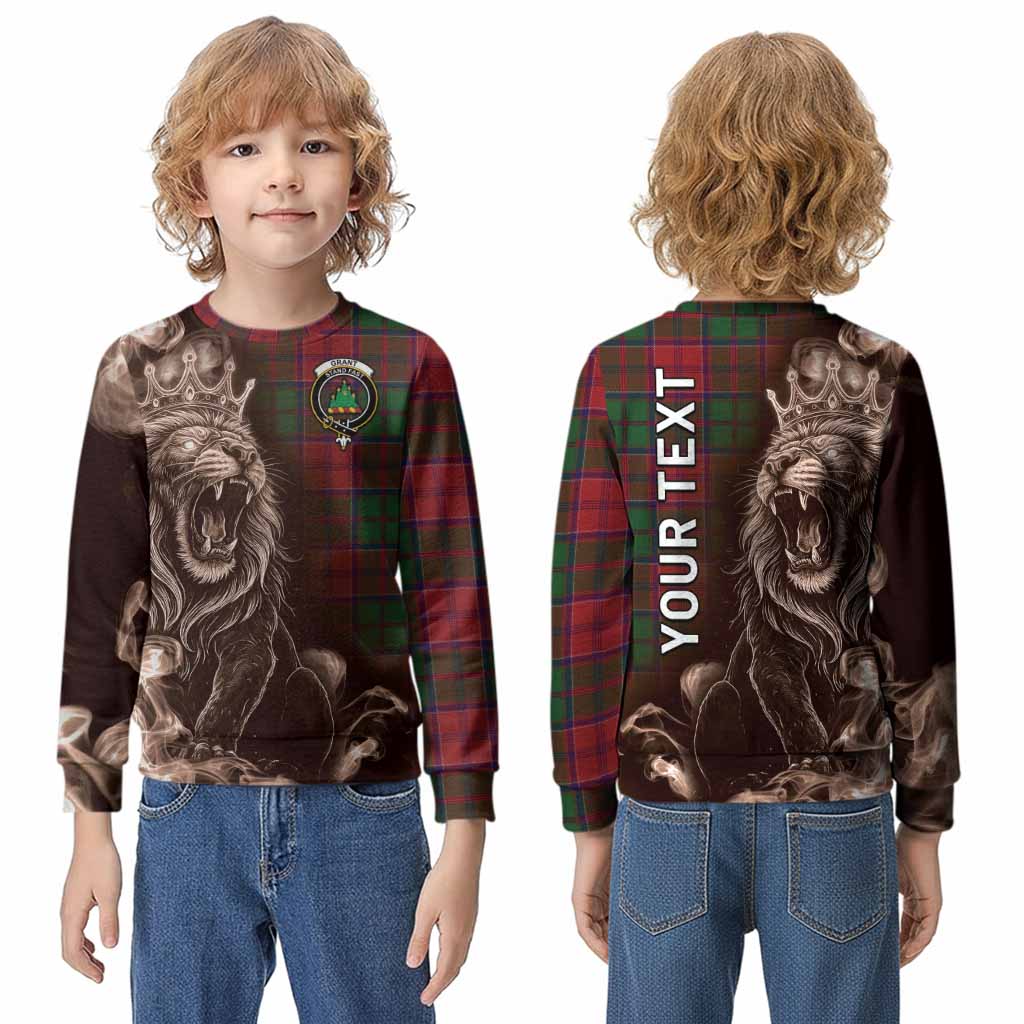 Grant Tartan Kid Knitted Sweatshirt Roaring Lion Heritage