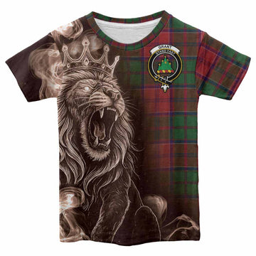 Grant Tartan Kid T-shirt Roaring Lion Heritage