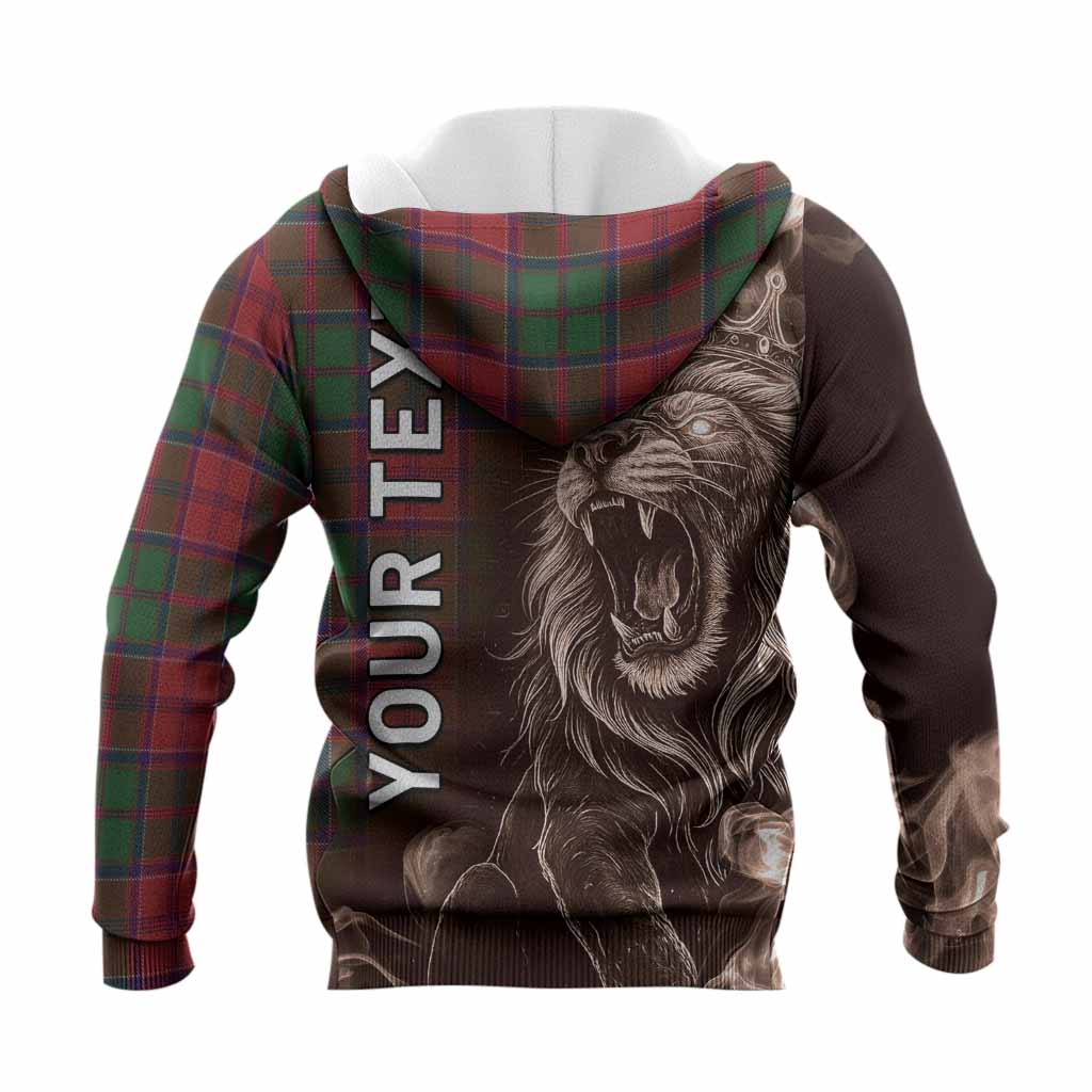 Grant Tartan Knitted Hoodie Roaring Lion Heritage