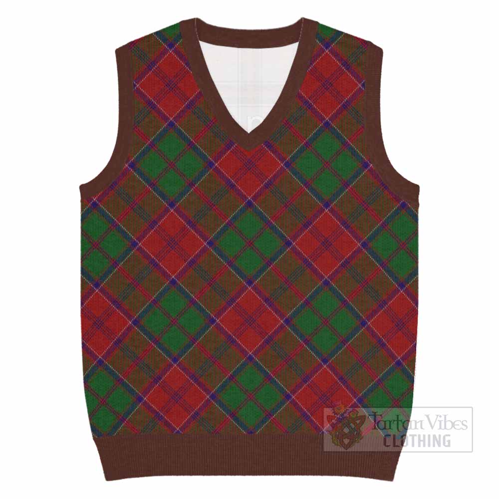 Grant Tartan  Knitted V-Neck Vest Cross Style