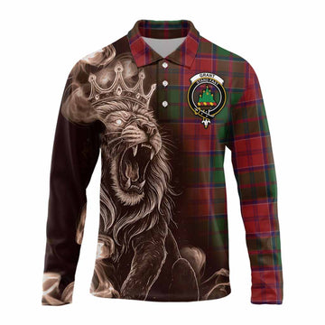 Grant Tartan Long Sleeve Polo Shirt Roaring Lion Heritage