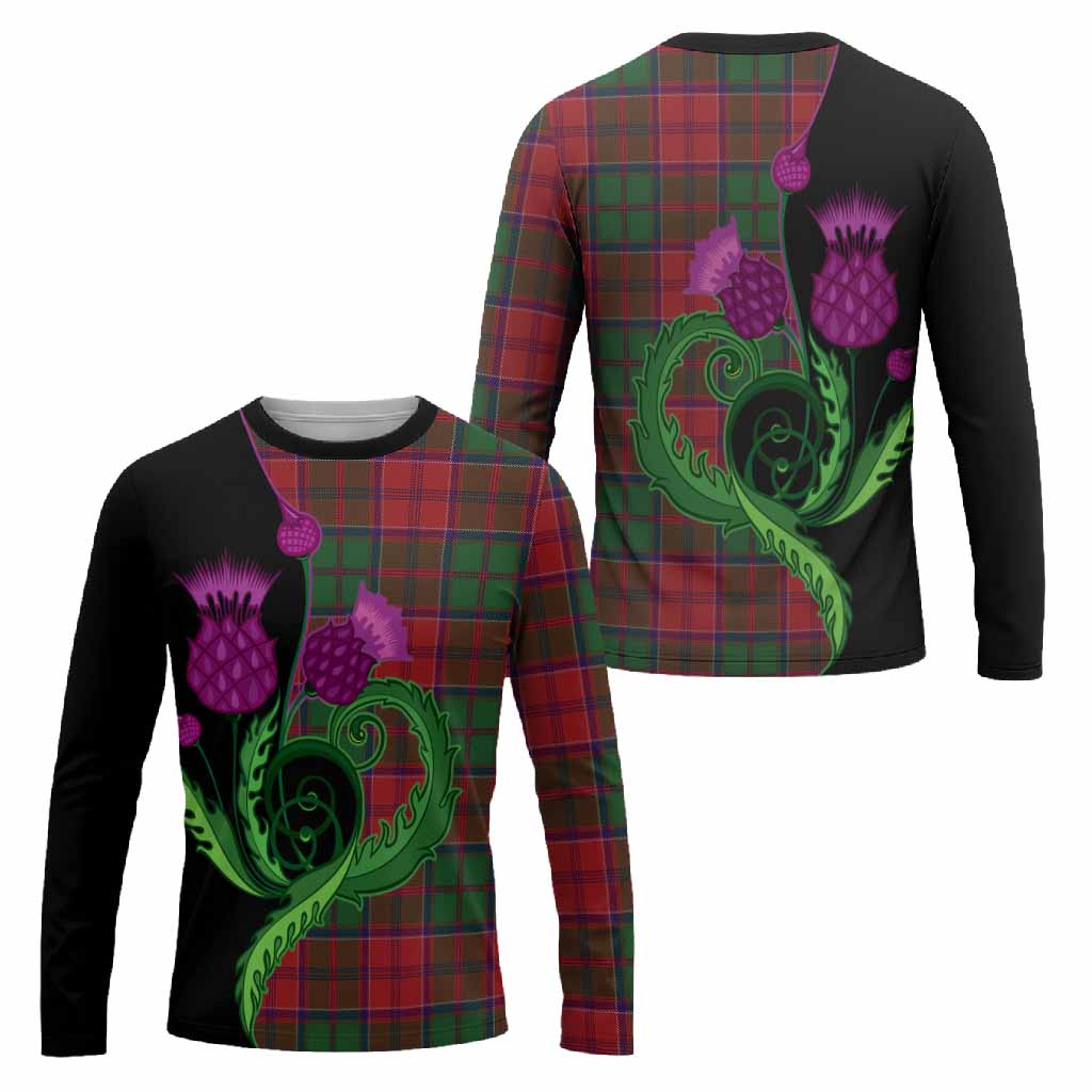 Grant Tartan Long Sleeve T-Shirt Traditional Scottish Thistle