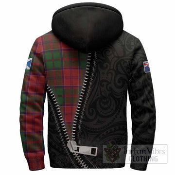 Grant Tartan Sherpa Hoodie New Zealand Pattern Unique Zipper Stylized