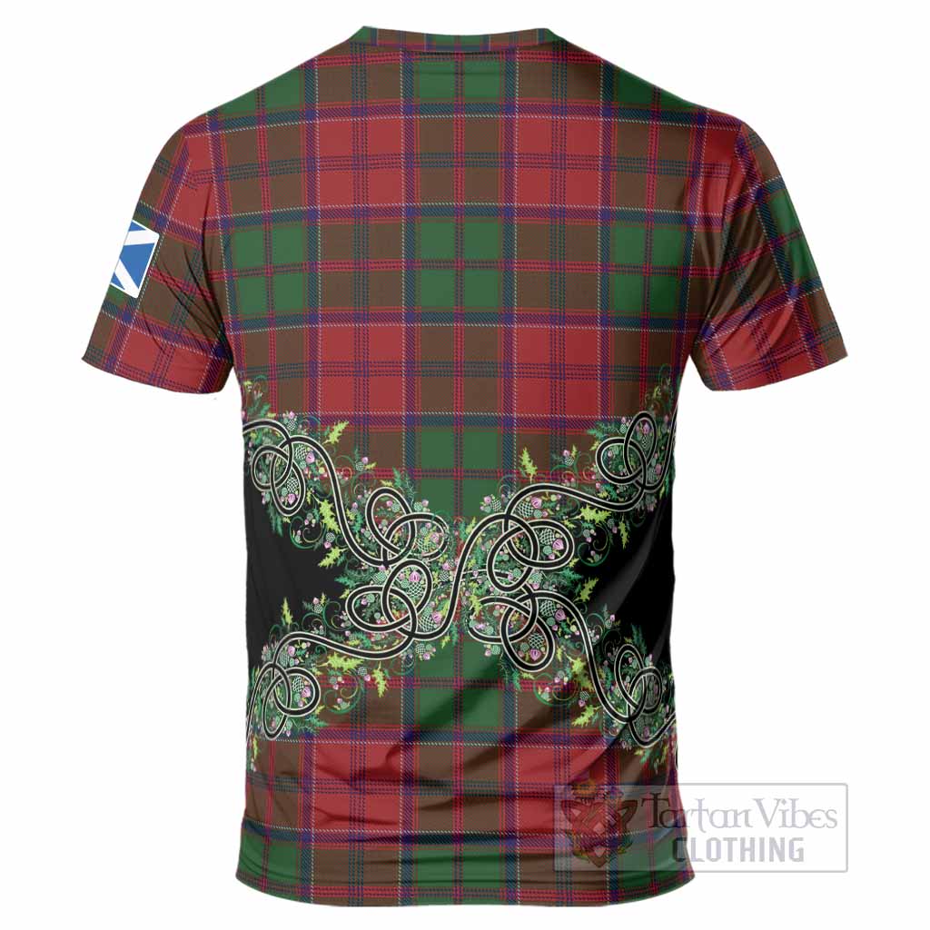 Grant Tartan T-Shirt Thistle Scottish Spirit