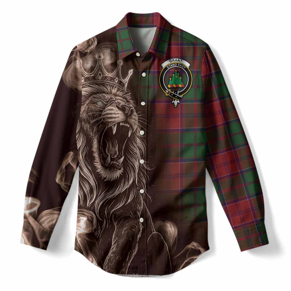 Grant Tartan Women Casual Shirt Roaring Lion Heritage