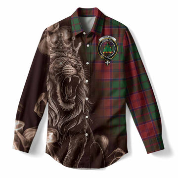 Grant Tartan Women Casual Shirt Roaring Lion Heritage