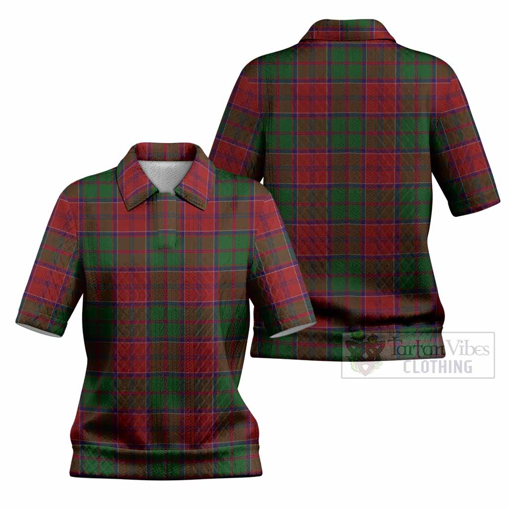 Grant Tartan Women’s Polo Sweater Top