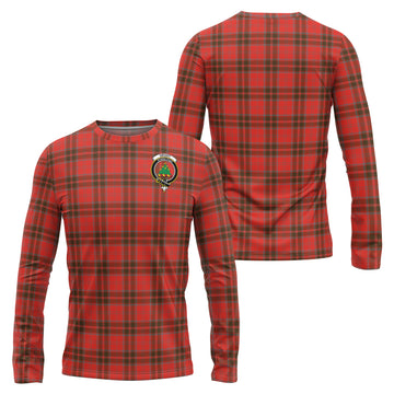 Grant Weathered Tartan Long Sleeve T-Shirt with Family Crest