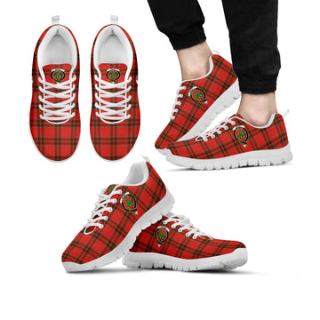 Grant Weathered Tartan Sneakers with Family Crest
