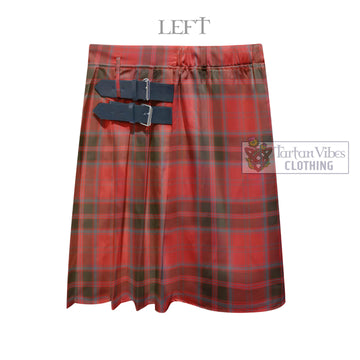 Grant Weathered Tartan Men's Pleated Skirt - Fashion Casual Retro Scottish Kilt Style