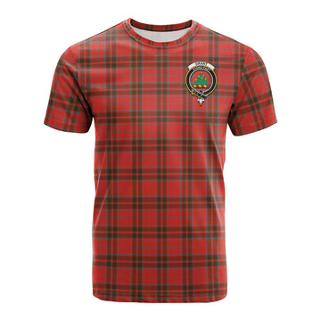 Grant Weathered Tartan T-Shirt with Family Crest