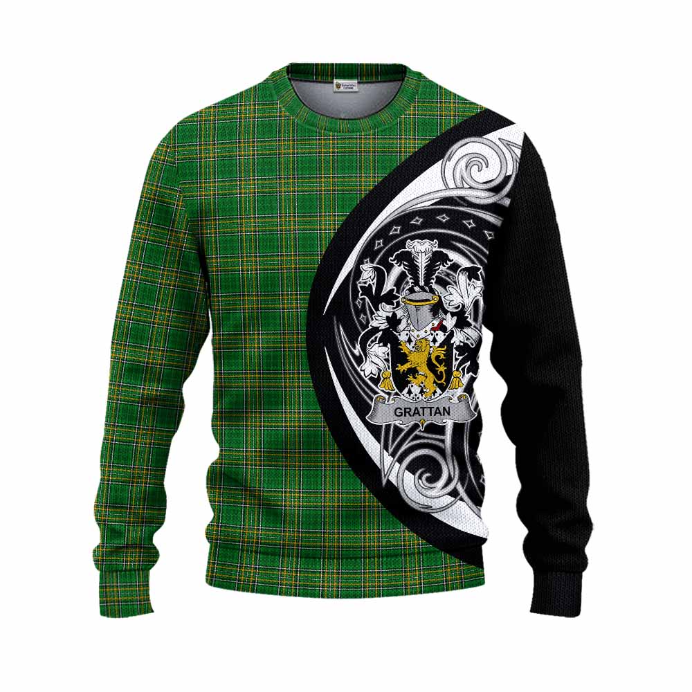 Tartan Vibes Clothing Grattan Irish Clan Knitted Sweater Celtic Circle Style
