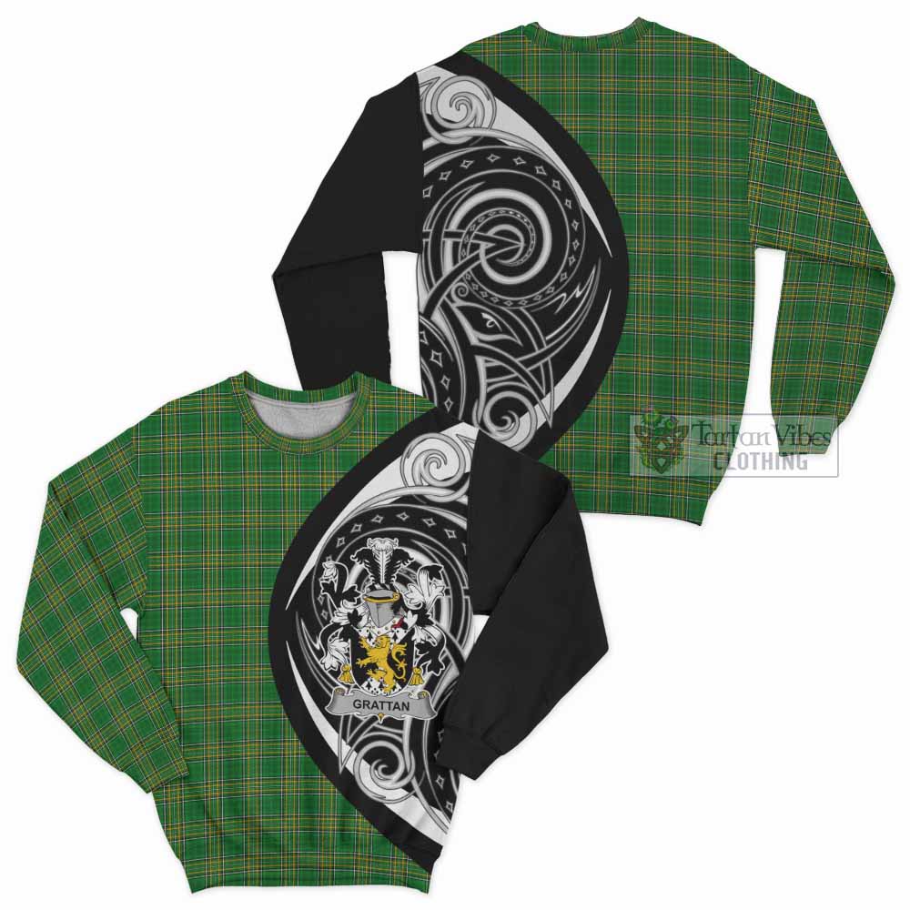 Grattan Irish Clan Sweatshirt Celtic Circle Style - Tartan Vibes Clothing