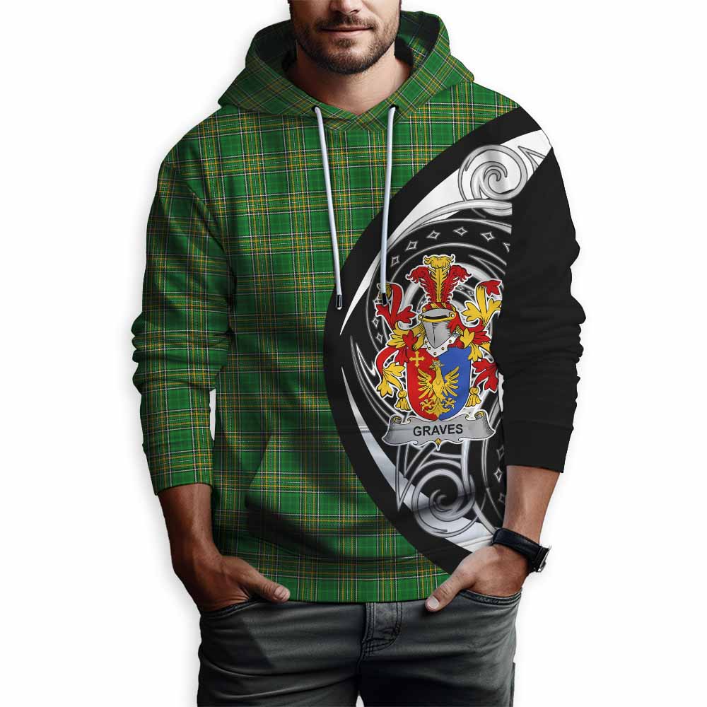 Graves Irish Clan Hoodie Celtic Circle Style Pullover Hoodie - Tartan Vibes Clothing