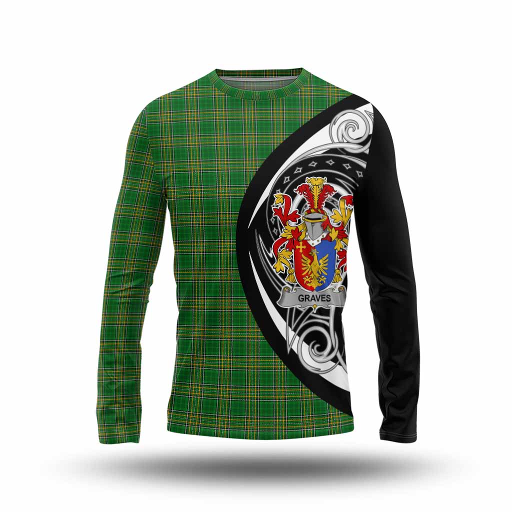 Graves Irish Clan Long Sleeve T-Shirt Celtic Circle Style Unisex - Tartan Vibes Clothing