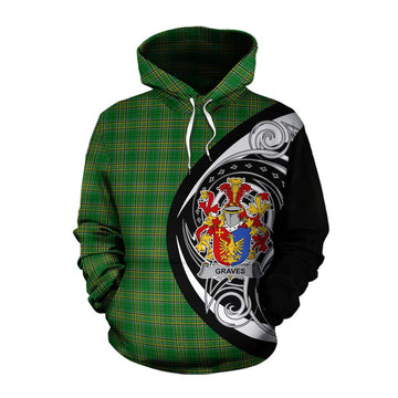 Tartan Vibes Clothing Graves Irish Clan Cotton Hoodie Celtic Circle Style