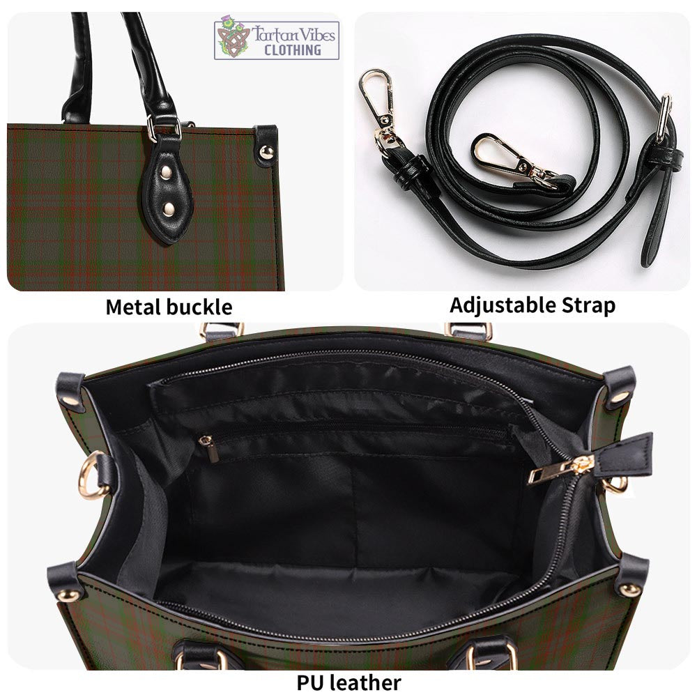 Gray Tartan Luxury Leather Handbags - Tartan Vibes Clothing
