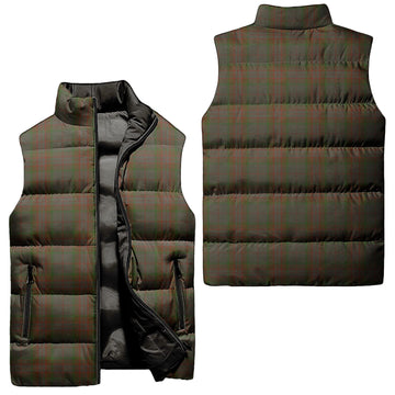Gray Tartan Sleeveless Puffer Jacket Unisex - Tartan Vibes Clothing