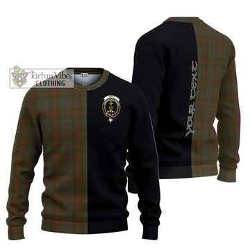 Gray Tartan Ugly Sweater with Family Crest and Half Of Me Style Unisex - Tartan Vibes Clothing