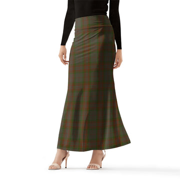 Gray Tartan Womens Full Length Skirt Female - Tartan Vibes Clothing