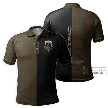 Gray Tartan Polo Shirt with Family Crest and Half Of Me Style Kid - Tartan Vibes Clothing