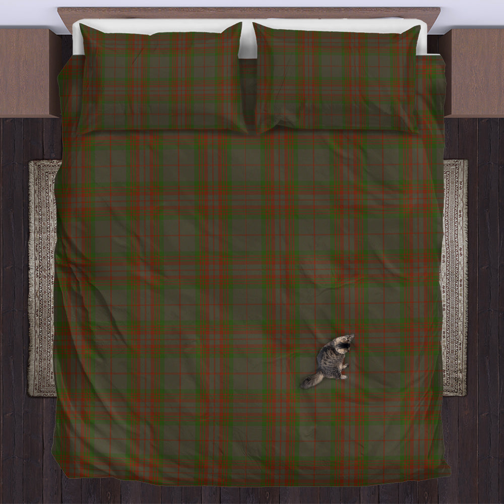 Gray Tartan Bedding Set UK Bedding Set - Tartan Vibes Clothing