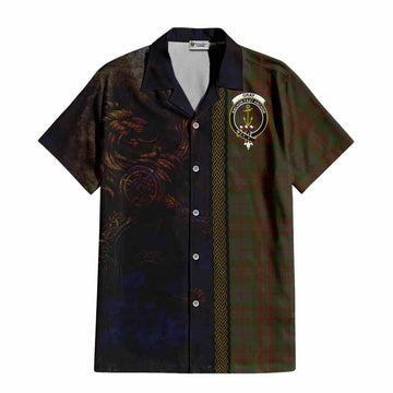 Gray Tartan Family Crest Hawaiian Shirt Alba Gu Brath Be Brave Lion Ancient Style Kid - Tartan Vibes Clothing