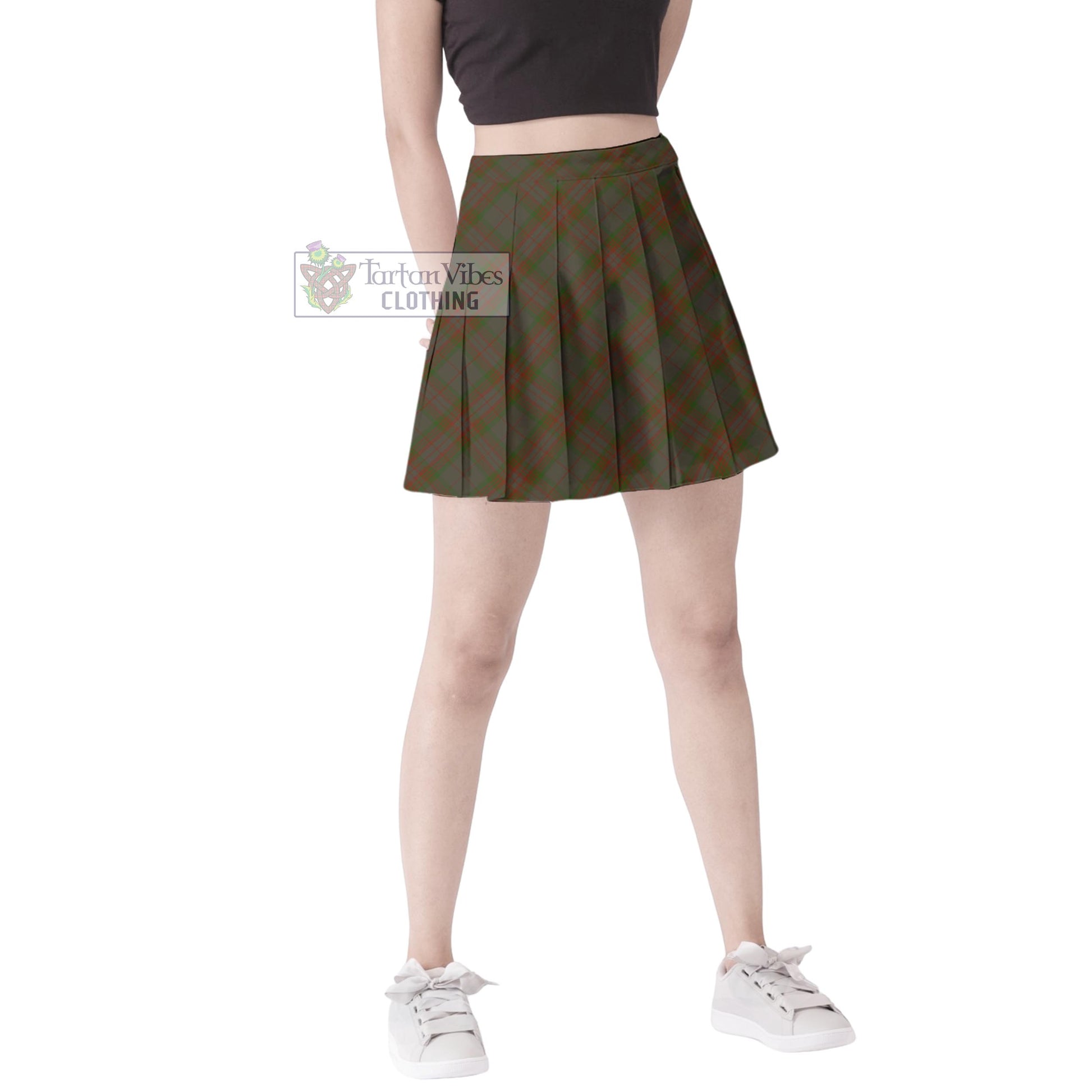 Gray Tartan Women's Plated Mini Skirt Cross Style Female - Tartan Vibes Clothing