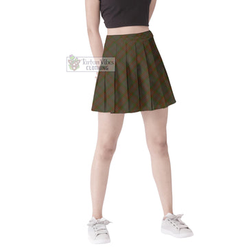 Gray Tartan Women's Plated Mini Skirt Cross Style Female - Tartan Vibes Clothing