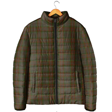 Gray Tartan Padded Jacket Men's Padded Jacket - Tartan Vibes Clothing