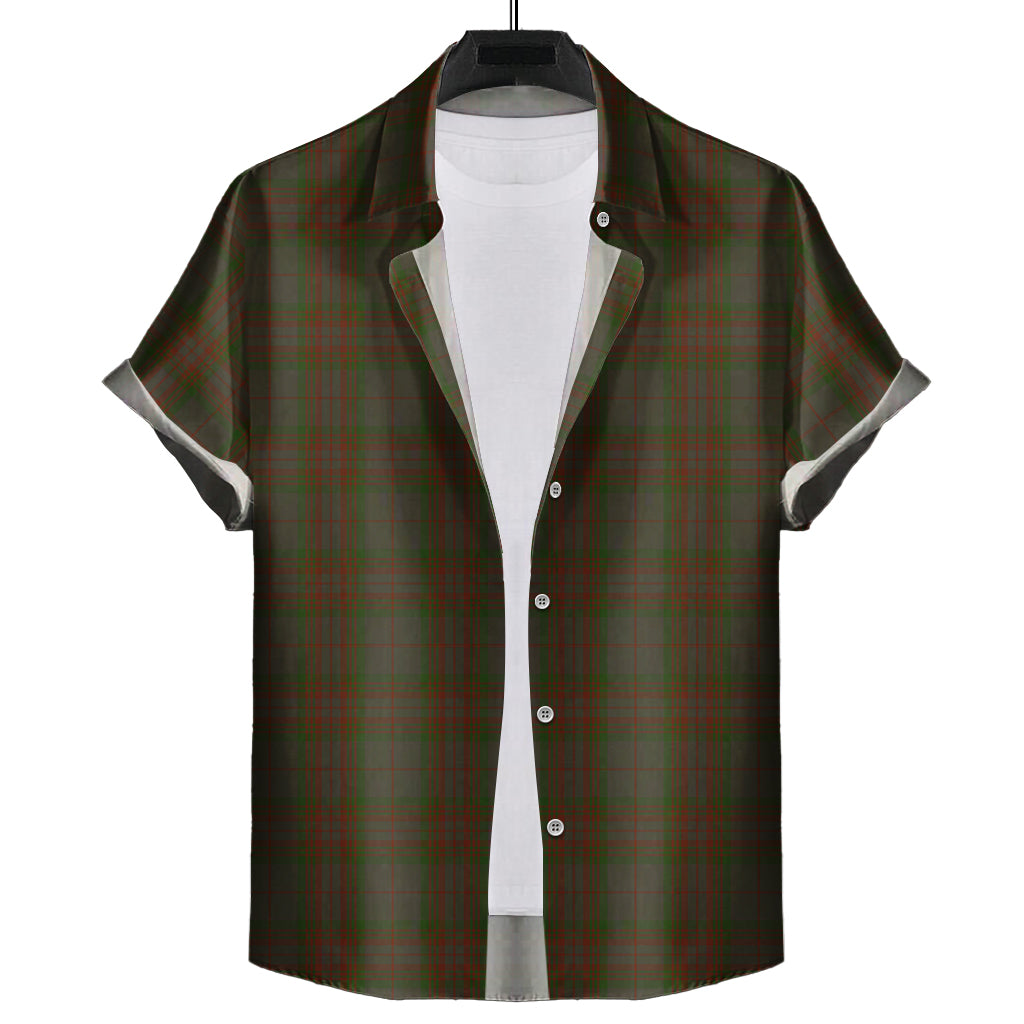 gray-tartan-short-sleeve-button-down-shirt