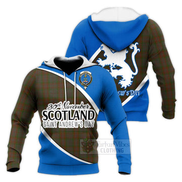 Gray Family Crest Tartan Knitted Hoodie Celebrate Saint Andrew's Day in Style Unisex Knitted Pullover Hoodie - Tartan Vibes Clothing