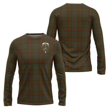 Gray Tartan Long Sleeve T-Shirt with Family Crest Unisex - Tartan Vibes Clothing