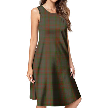 Gray Tartan Womens Casual Dresses 4XL - Tartan Vibes Clothing