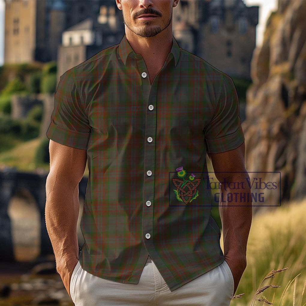 Gray Tartan Cotton Hawaiian Shirt Kid - Tartan Vibes Clothing