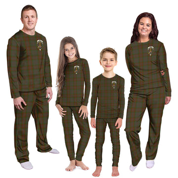 Gray Tartan Pajamas Family Set with Family Crest Kid - Tartan Vibes Clothing
