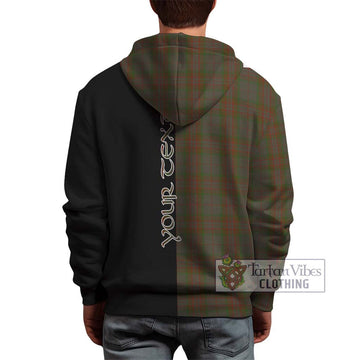 Gray Tartan Hoodie with Family Crest and Half Of Me Style - Tartan Vibes Clothing