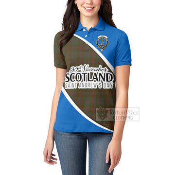 Gray Family Crest Tartan Women's Polo Shirt Celebrate Saint Andrew's Day in Style - Tartan Vibes Clothing