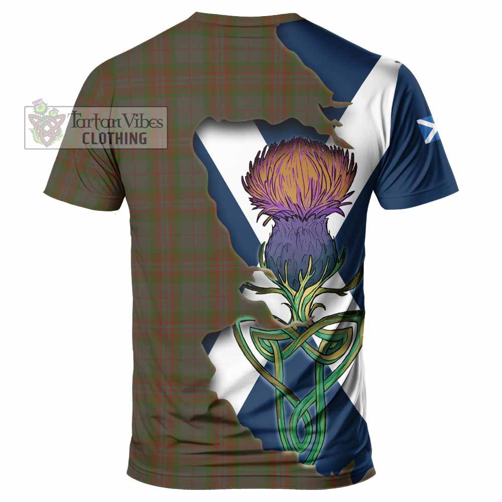 Gray Tartan Family Crest T-Shirt Scottish Thistle Celtic Inspired - Tartan Vibes Clothing