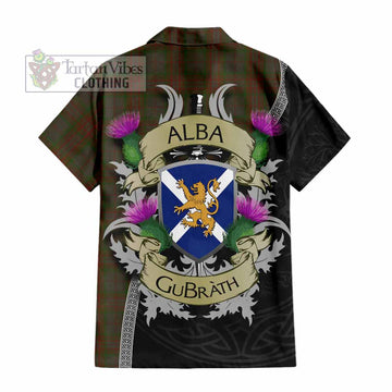 Gray Tartan Family Crest Hawaiian Shirt Lion Rampant Royal Thistle Shield Celtic Inspired - Tartan Vibes Clothing
