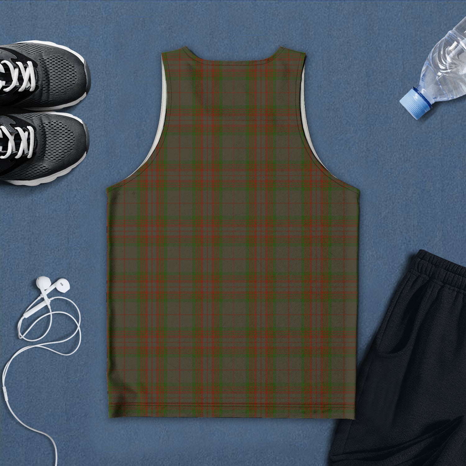 Gray Tartan Mens Tank Top - Tartan Vibes Clothing