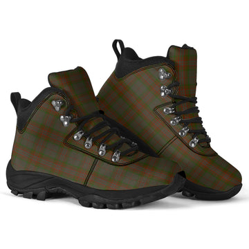 Gray Tartan Alpine Boots