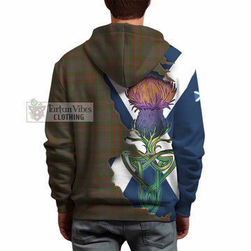 Gray Tartan Family Crest Hoodie Scottish Thistle Celtic Inspired - Tartan Vibes Clothing