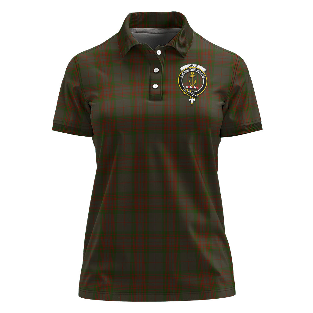 gray-tartan-polo-shirt-with-family-crest-for-women