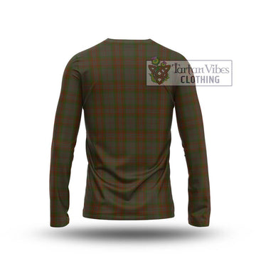 Gray Tartan Long Sleeve T-Shirt with Family Crest DNA In Me Style - Tartan Vibes Clothing