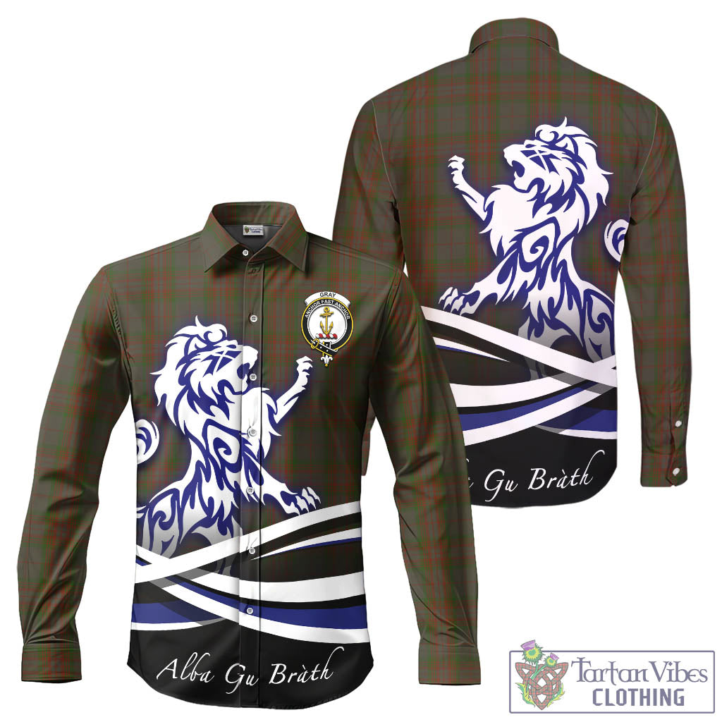 gray-tartan-long-sleeve-button-up-shirt-with-alba-gu-brath-regal-lion-emblem