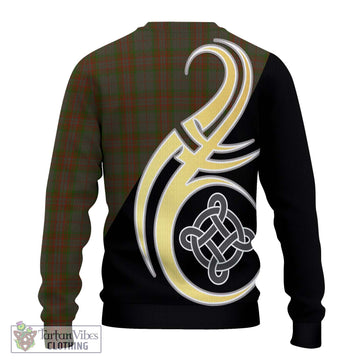 Gray Tartan Ugly Sweater with Family Crest and Celtic Symbol Style - Tartan Vibes Clothing