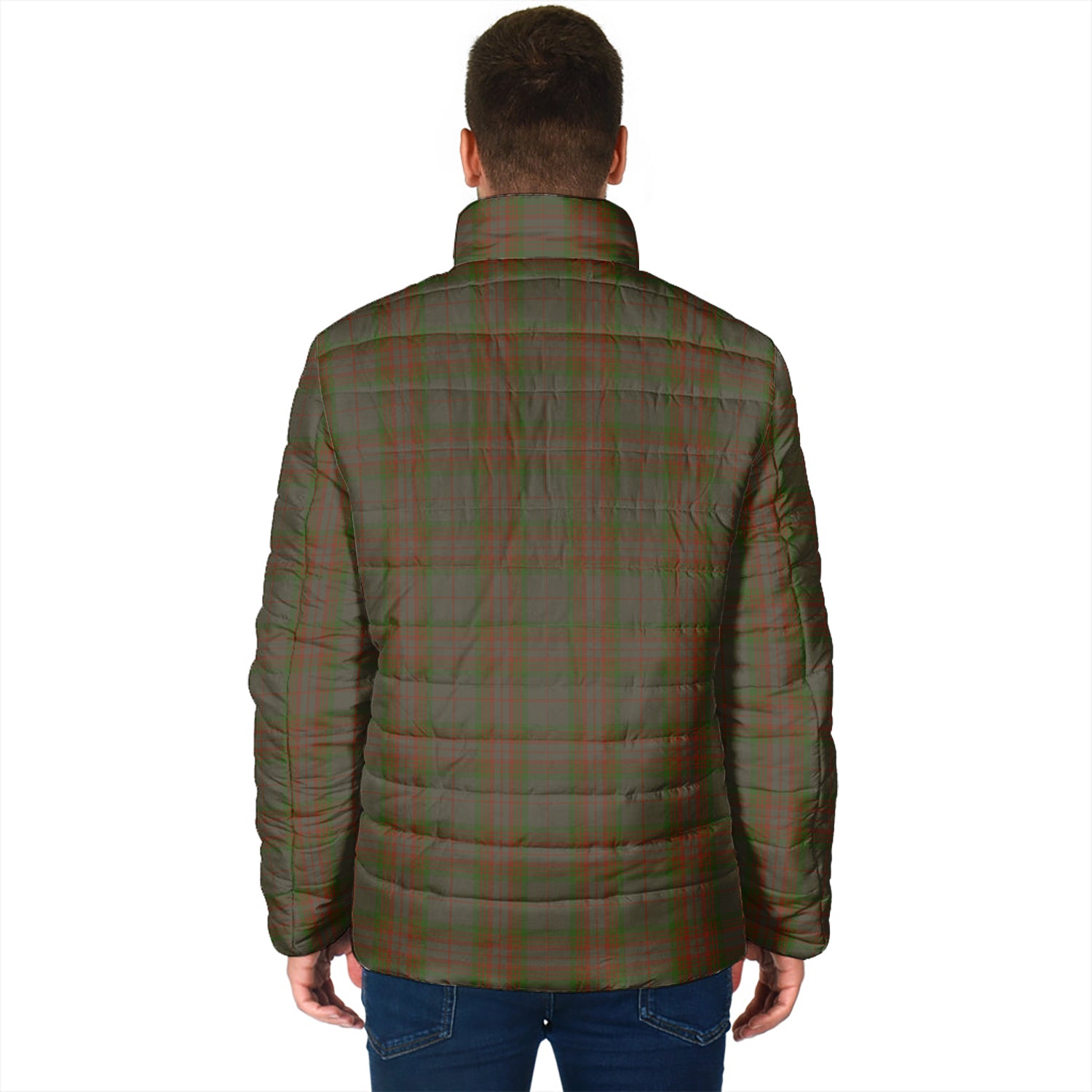 Gray Tartan Padded Jacket - Tartanvibesclothing